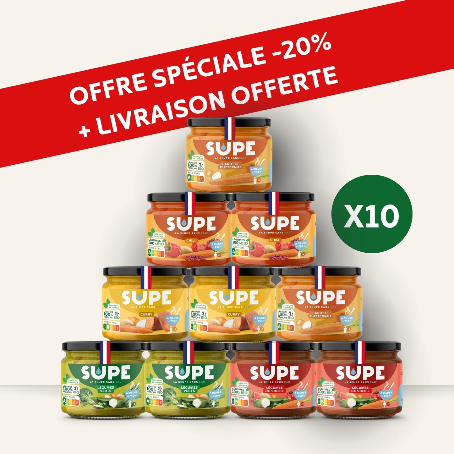 Pack Maxi découverte x10 pots !