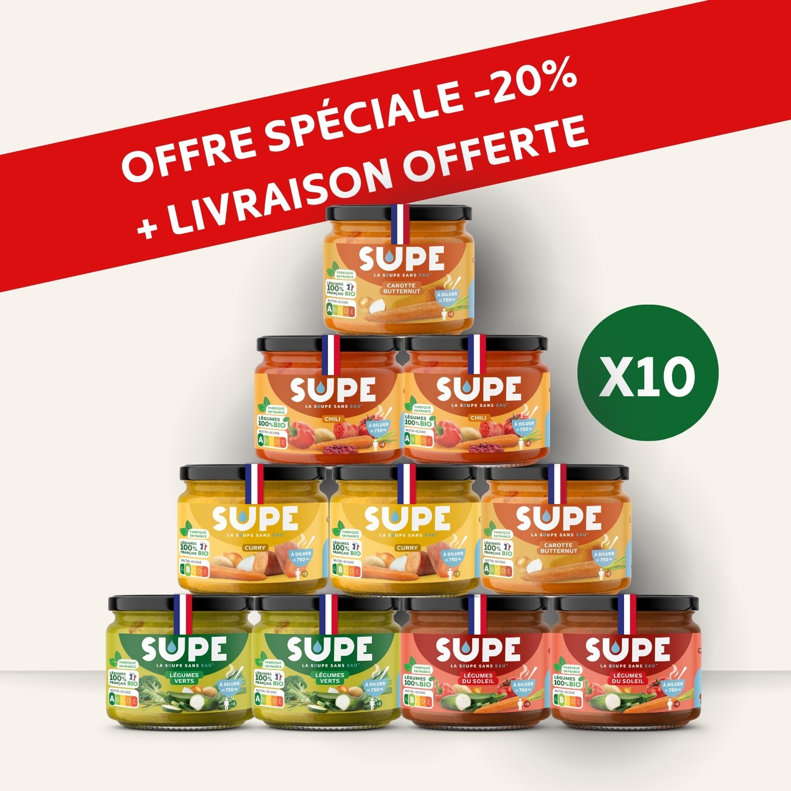 Pack Maxi découverte x10 pots !